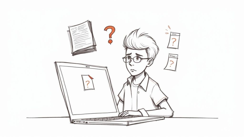 Screenshot of the EagleCite main dashboard showing an organized list of research papers.