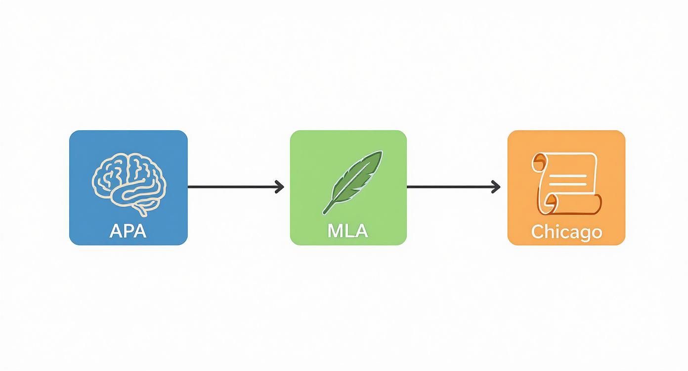 Infographic about research paper citation format