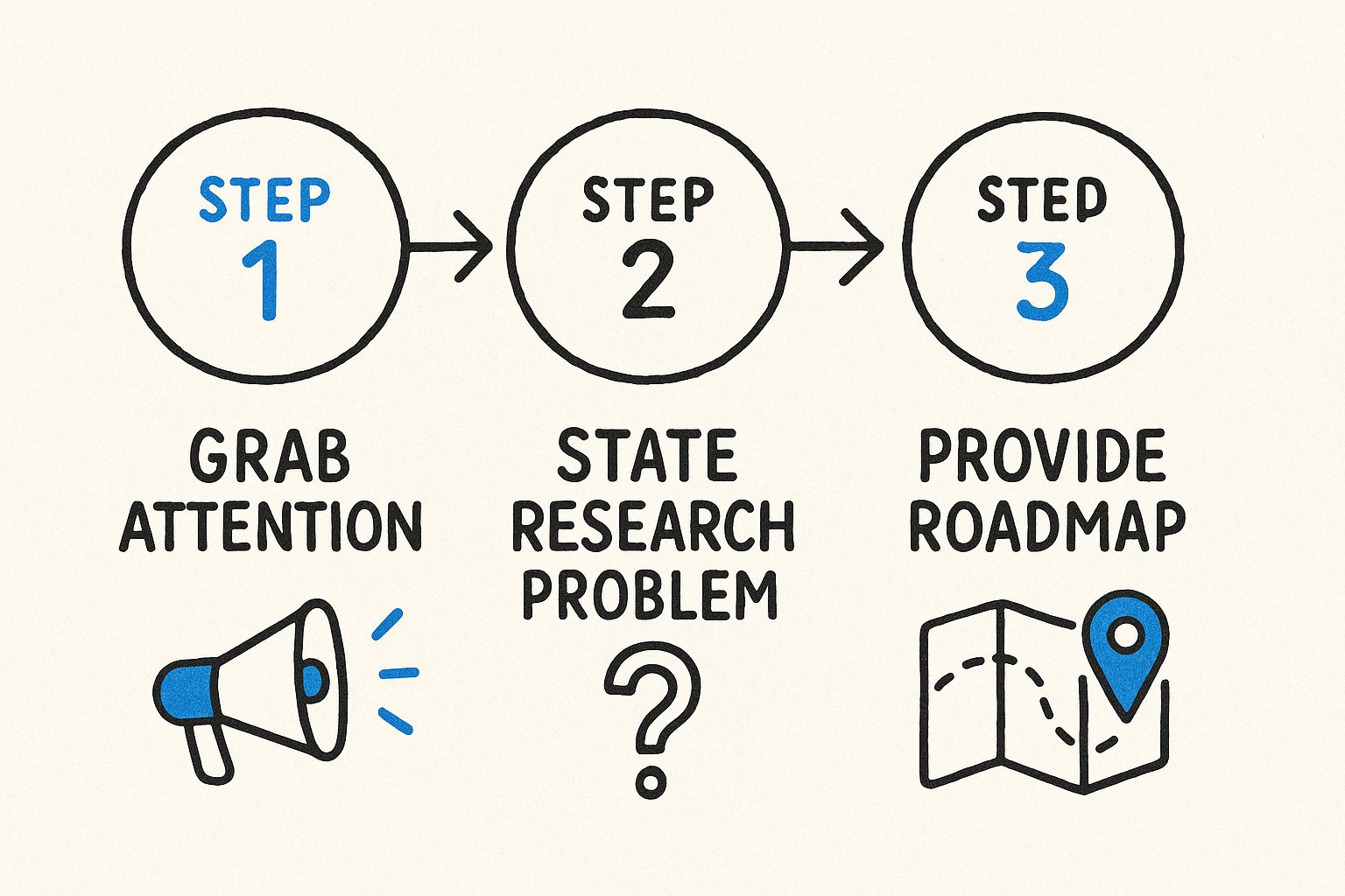 Infographic about how to write introduction to a research paper