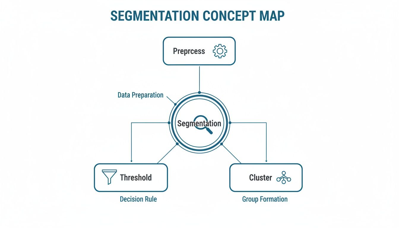 Infographic about segmentation in medical imaging