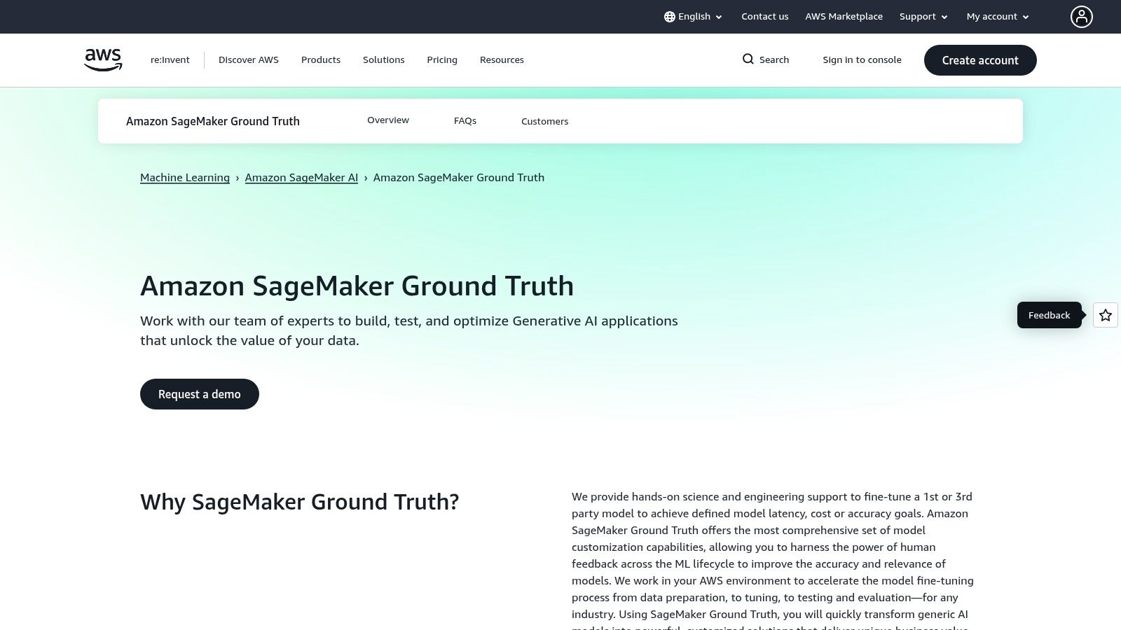 AWS — Amazon SageMaker Ground Truth