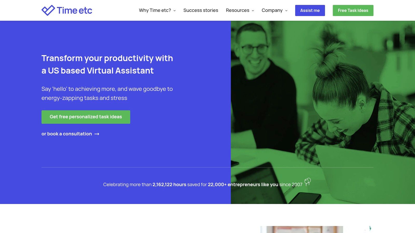Time Etc virtual assistant services platform