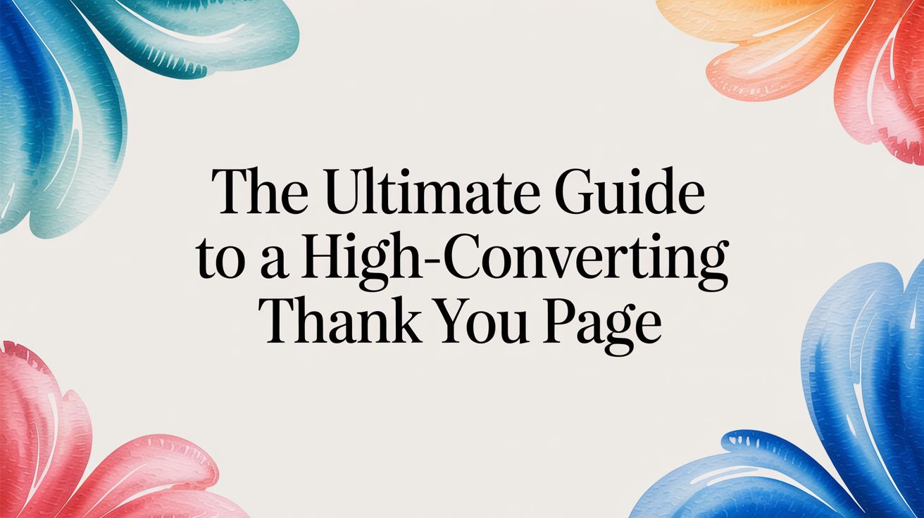 The Ultimate Guide to a High-Converting Thank You Page