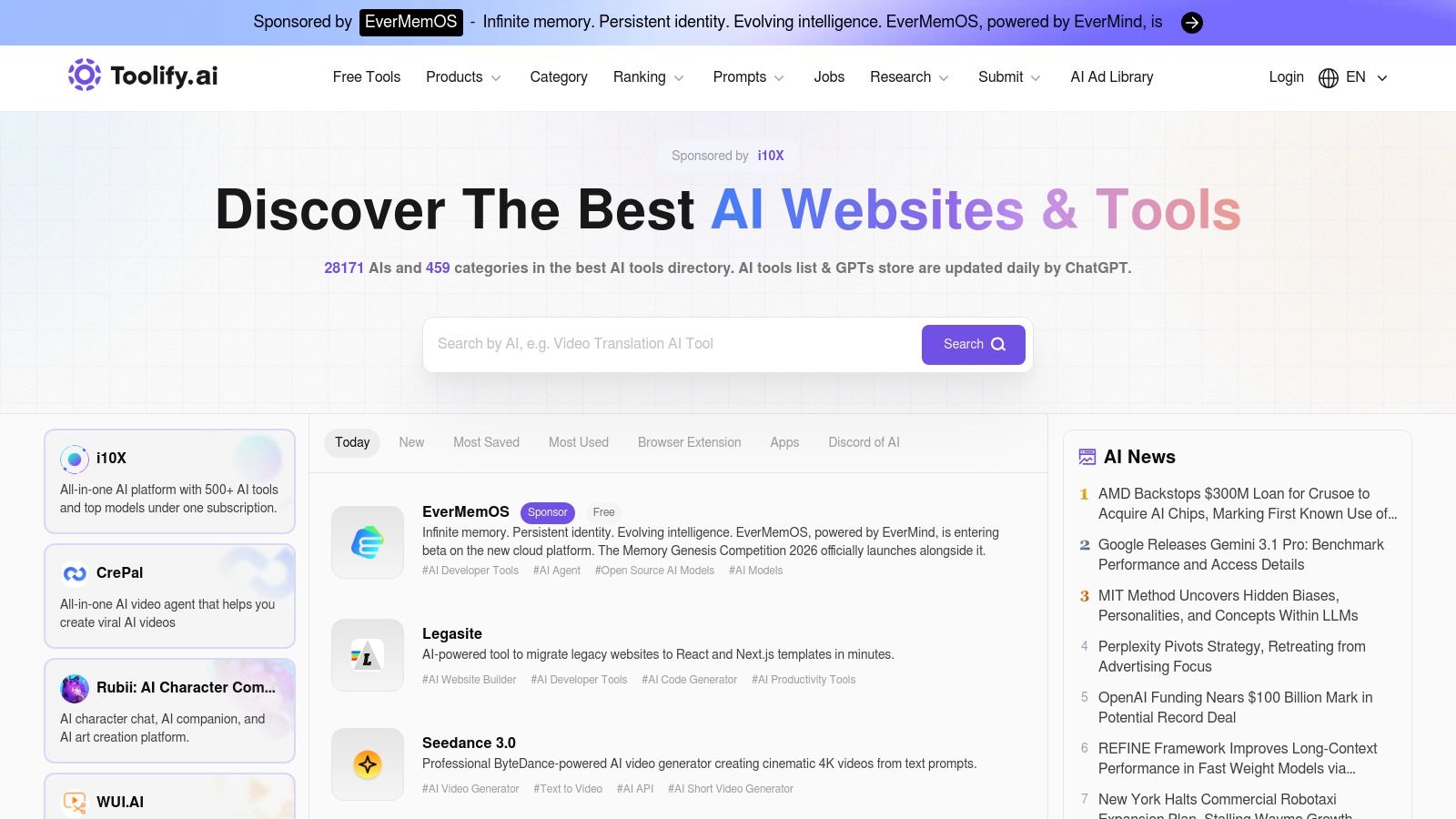 Toolify.ai – AI Tools Directory and GPT Apps