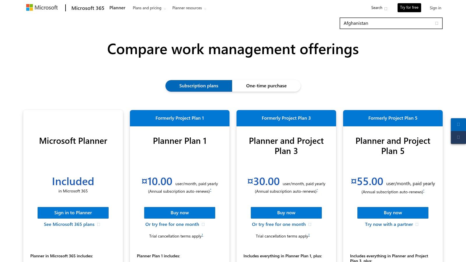 Microsoft Project and Planner (Microsoft 365)