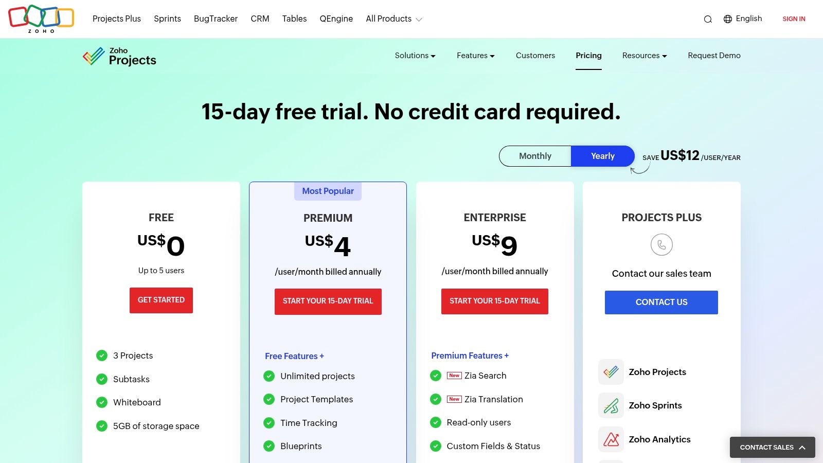 Zoho Projects