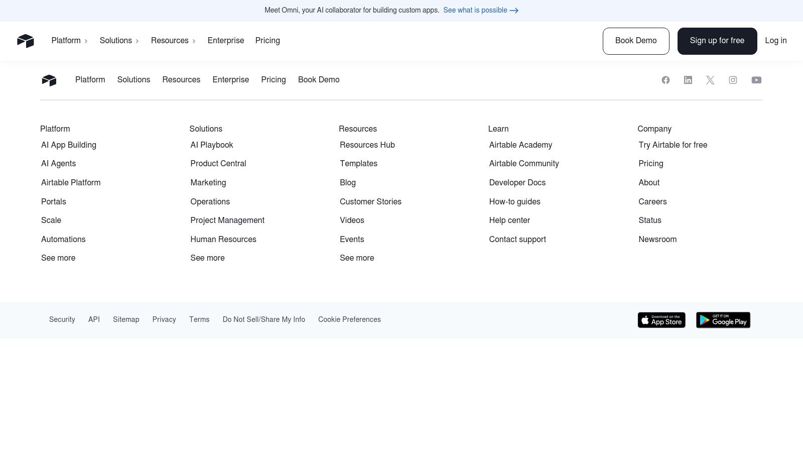 Airtable – Databases + AI credits for automation and analysis
