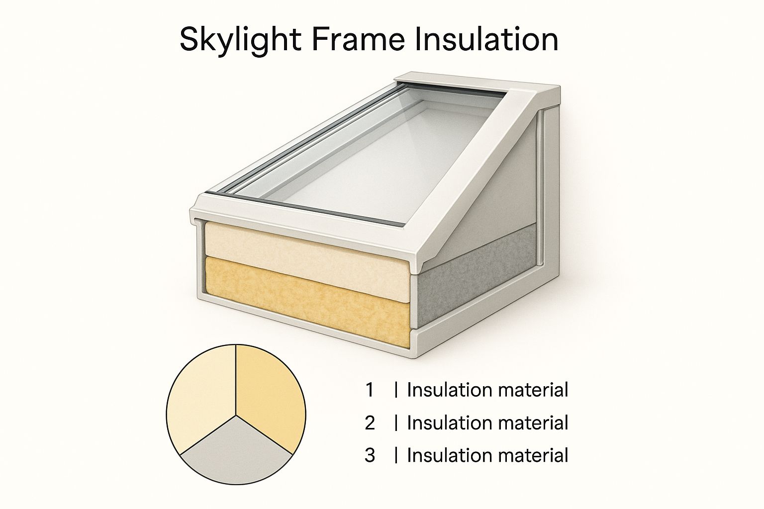 Infographic about skylight insulation