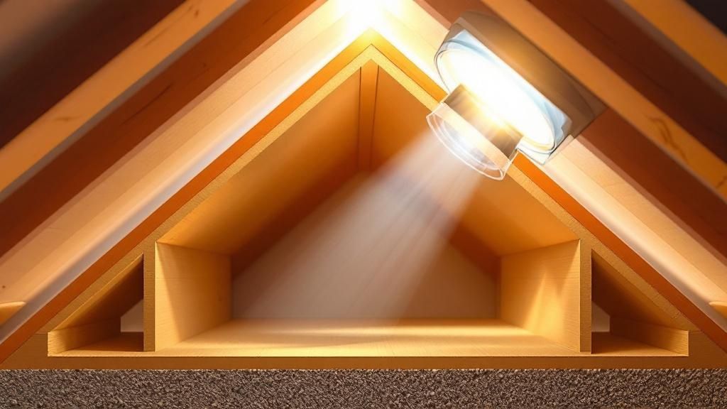 A modern living room with a large double glazed skylight letting in ample natural light.