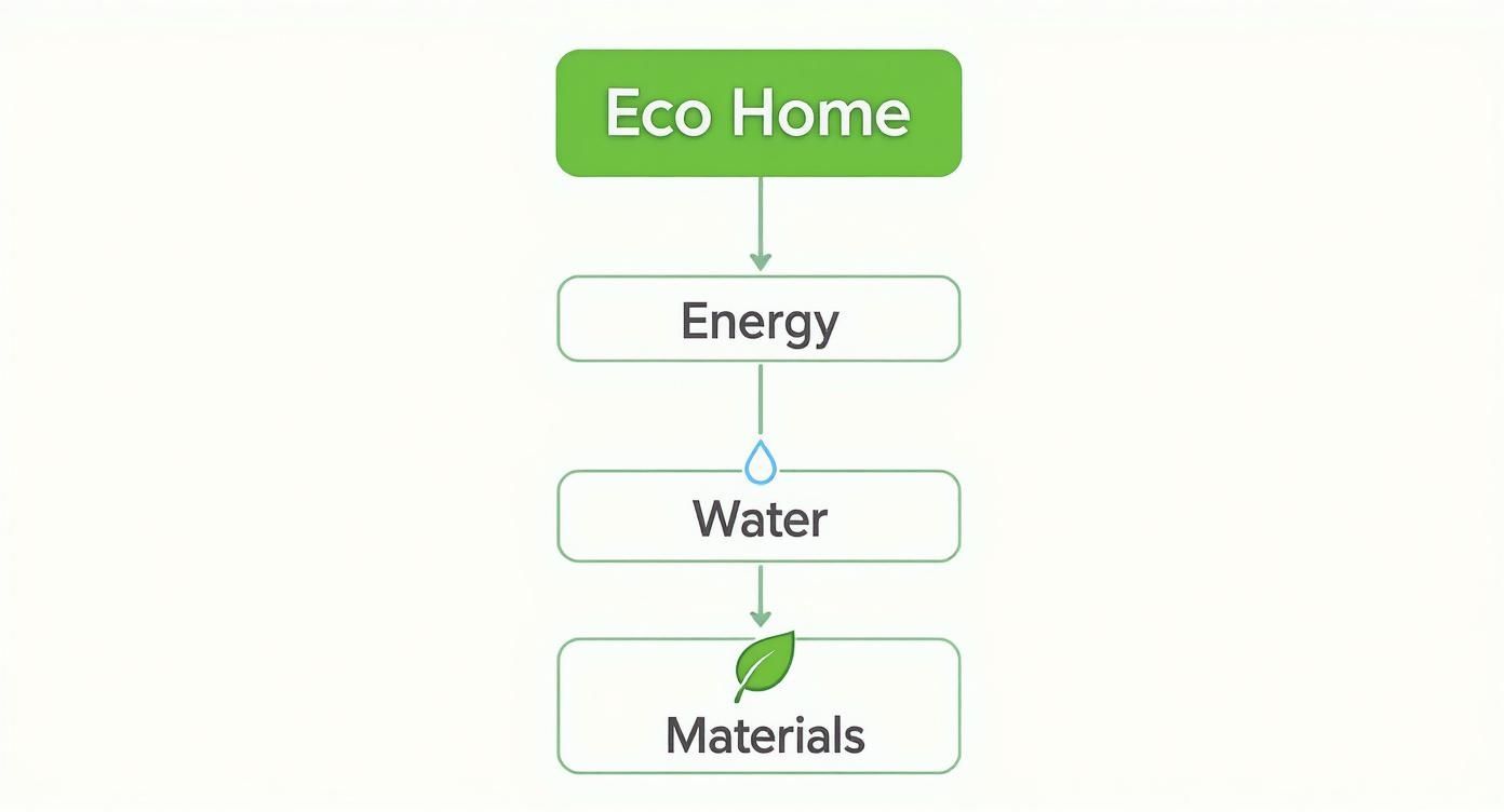 Infographic about environmentally friendly homes