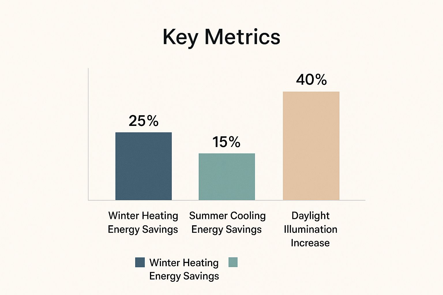Infographic about skylight energy efficiency