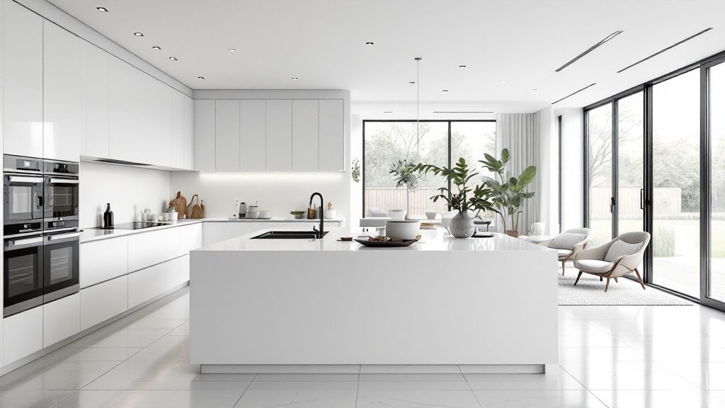 Minimalist Open Concept Kitchens