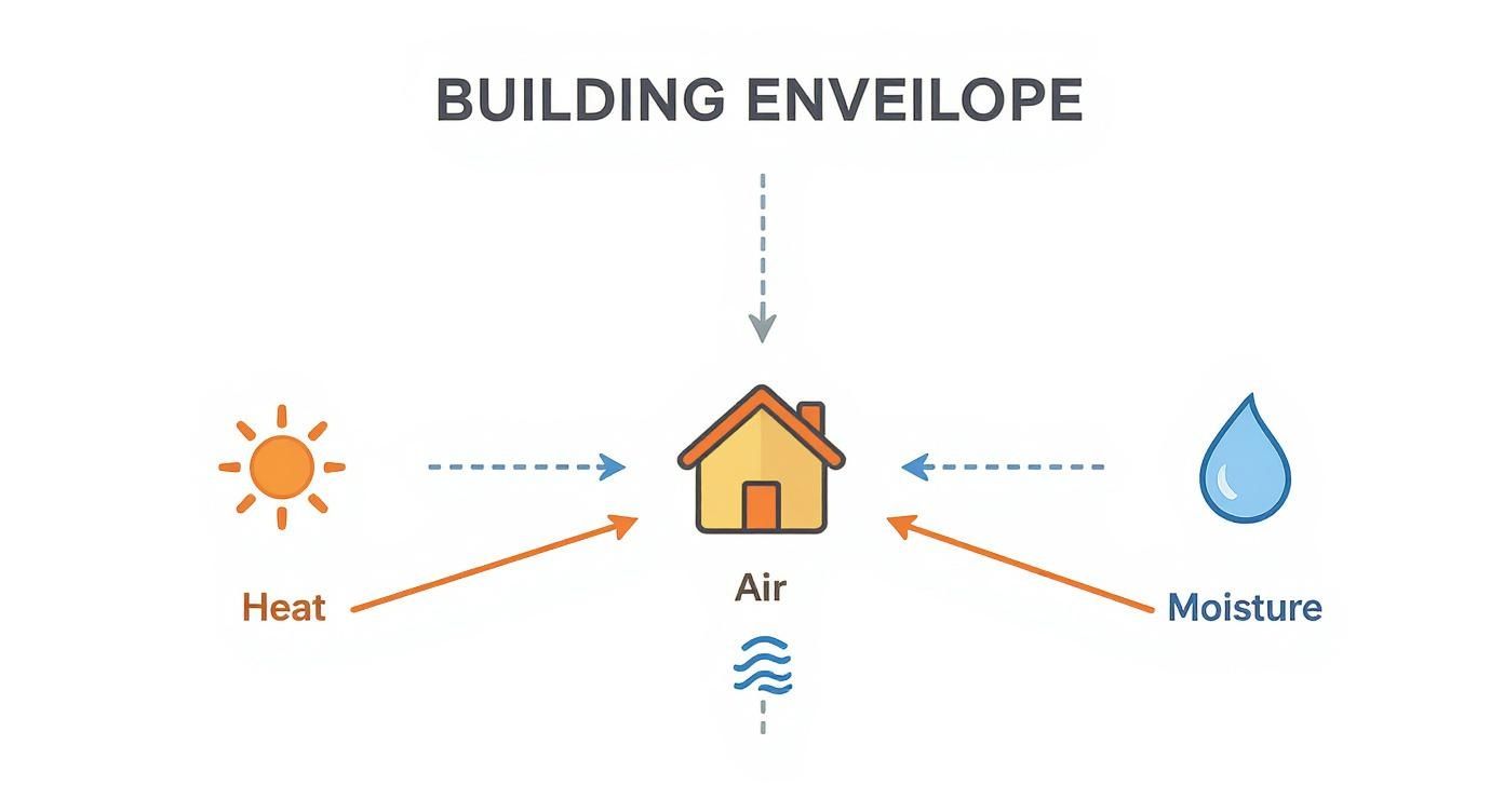 Infographic about what is building envelope