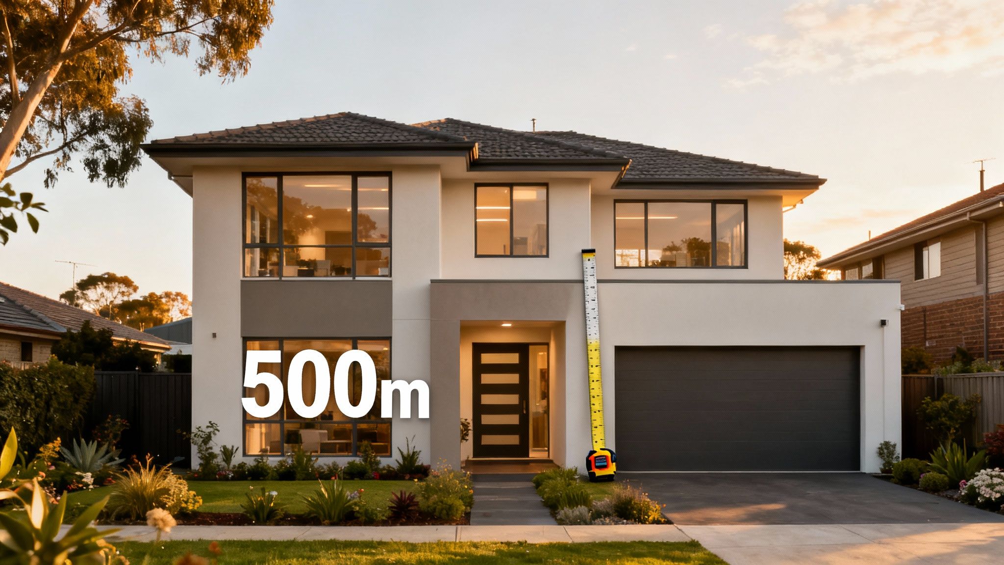 Modern home with a sleek design in a suburban setting like Mont Albert North.