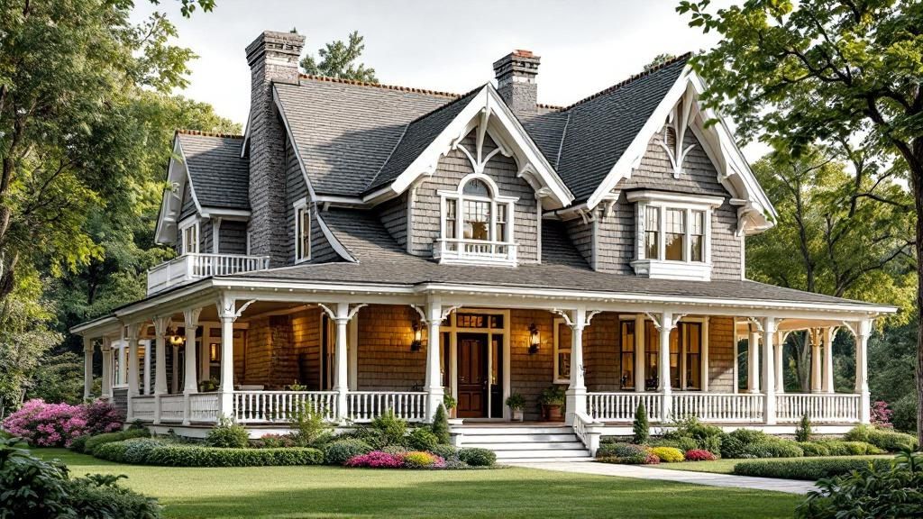 Shingle Style Victorian Home Plans