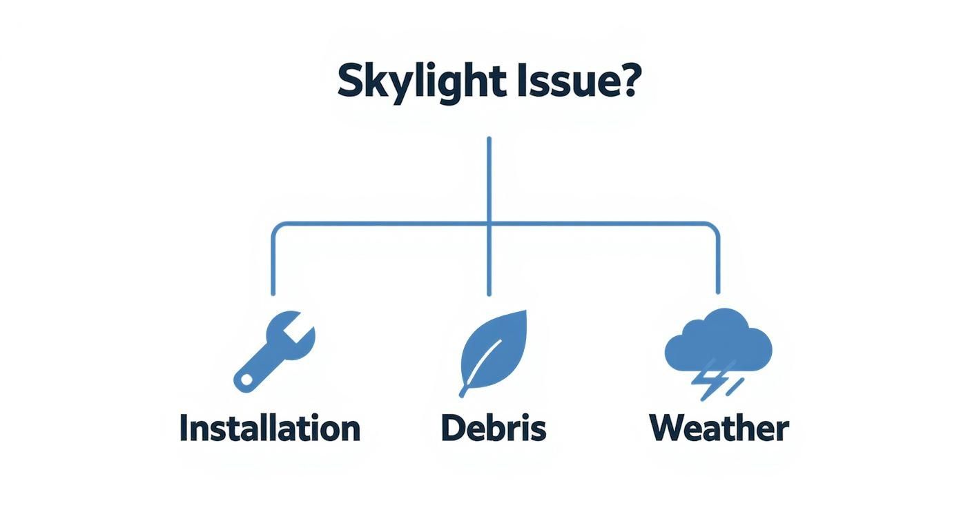 Infographic about skylight repairs brisbane