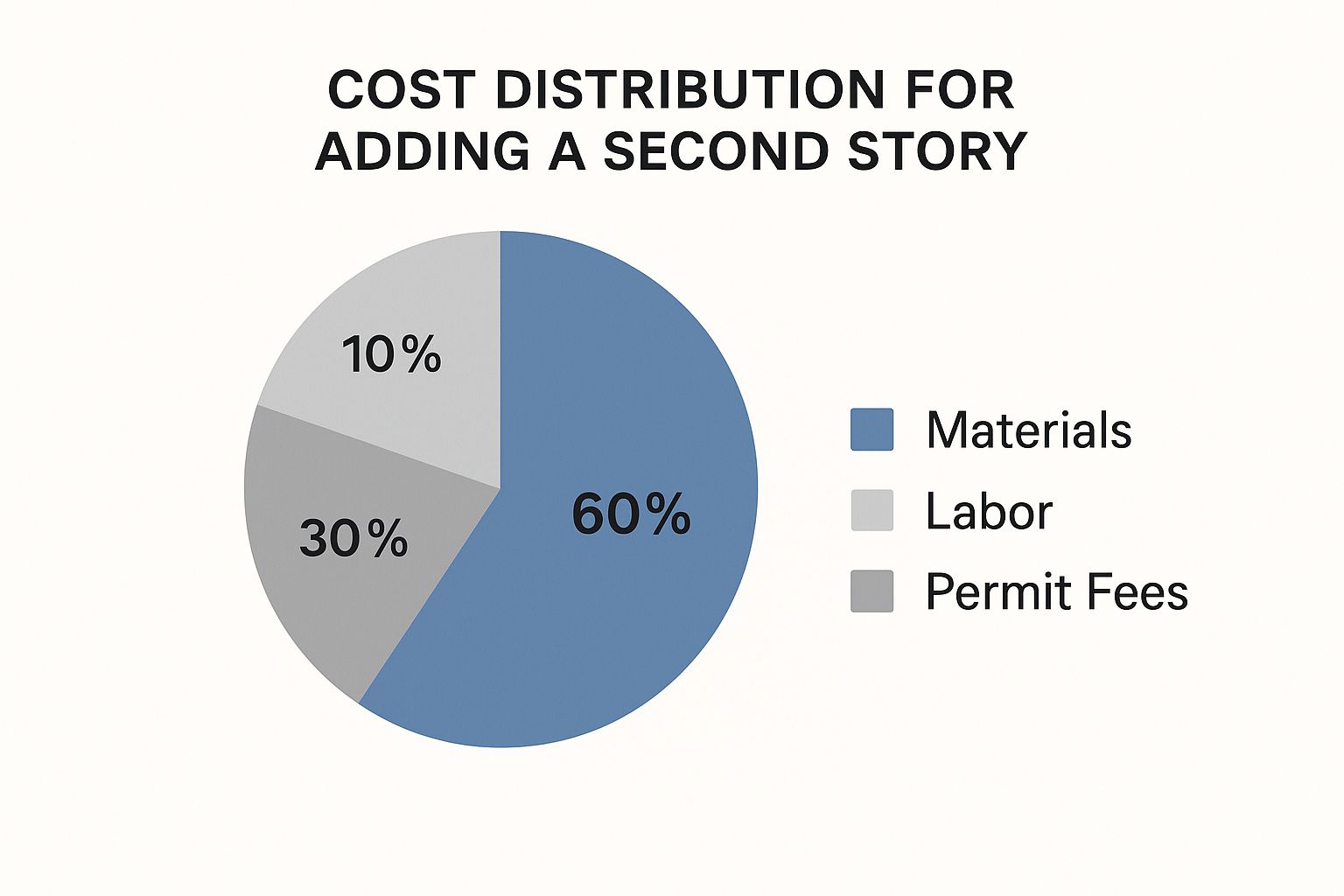Infographic about cost to add second story