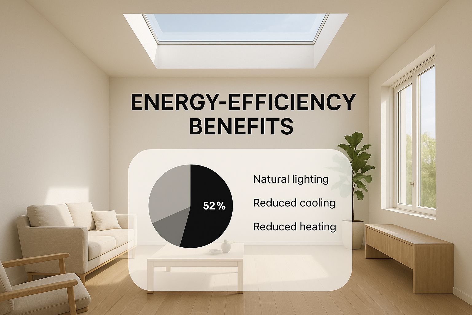 Infographic about flat roof skylights