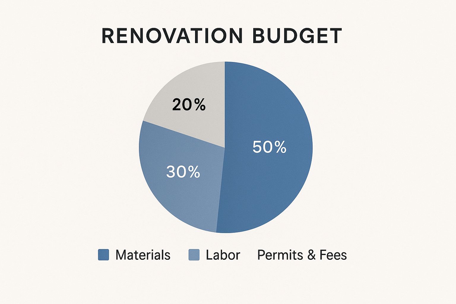 Infographic about house renovation planning