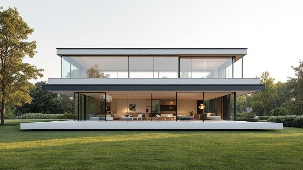 Contemporary Minimalist Glass Houses
