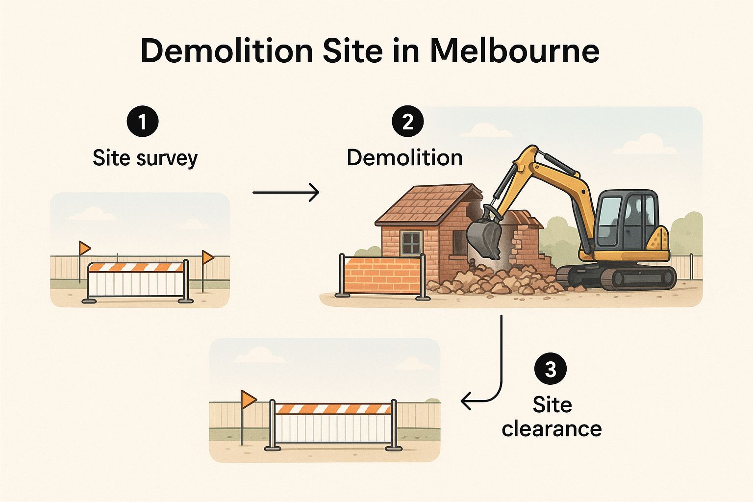 Infographic about knock down rebuild melbourne