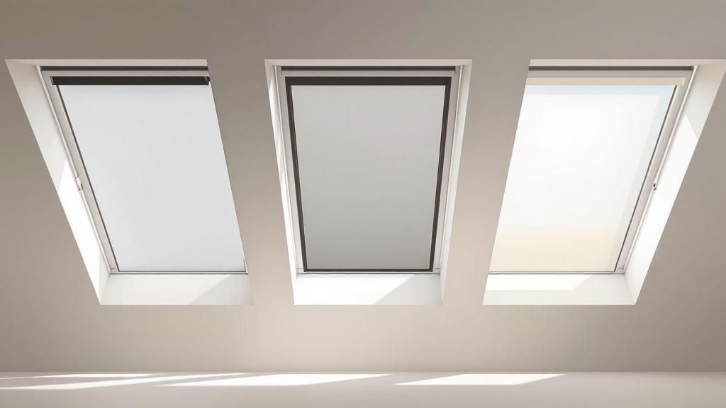 Motorised skylight blinds