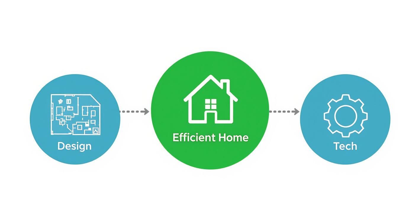 Infographic about energy efficient home building