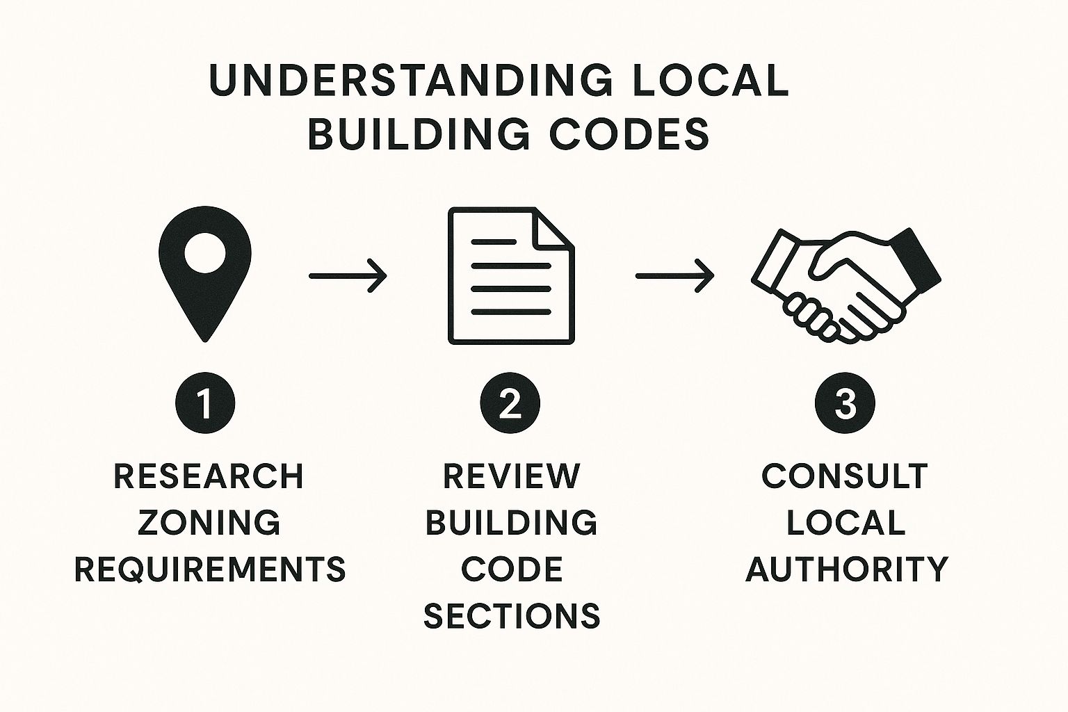 Infographic about how to get a building permit