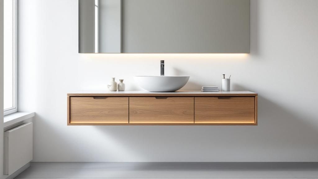 Floating Vanity Installation