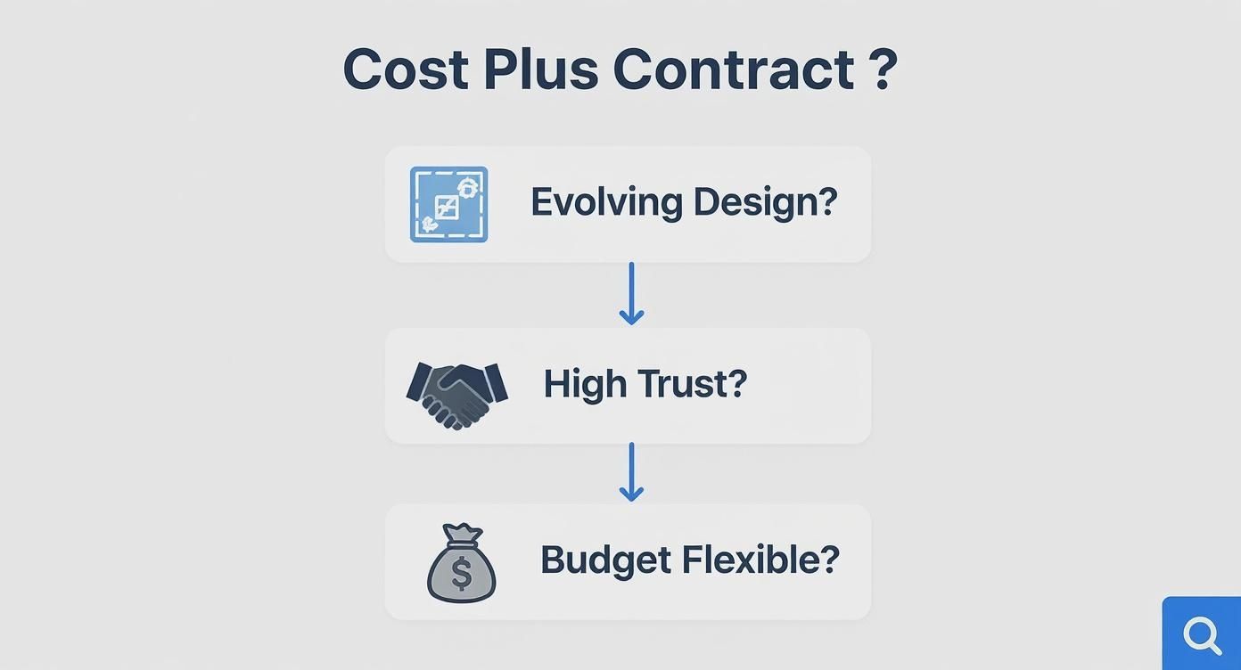 Infographic about cost plus contracts