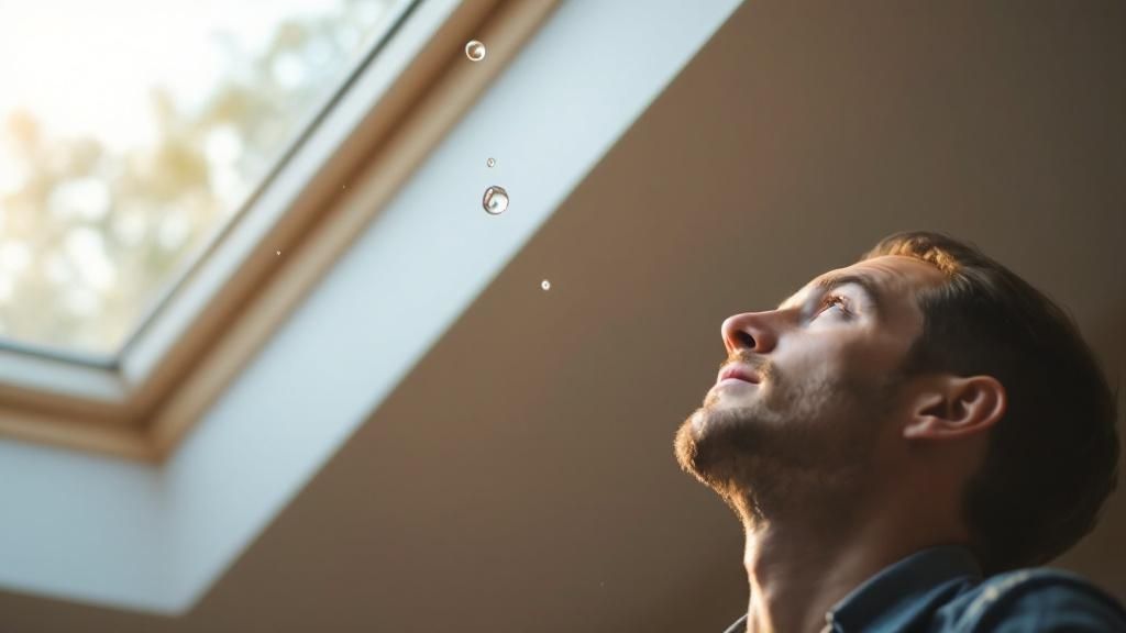 Clues to identify the source of your skylight leak