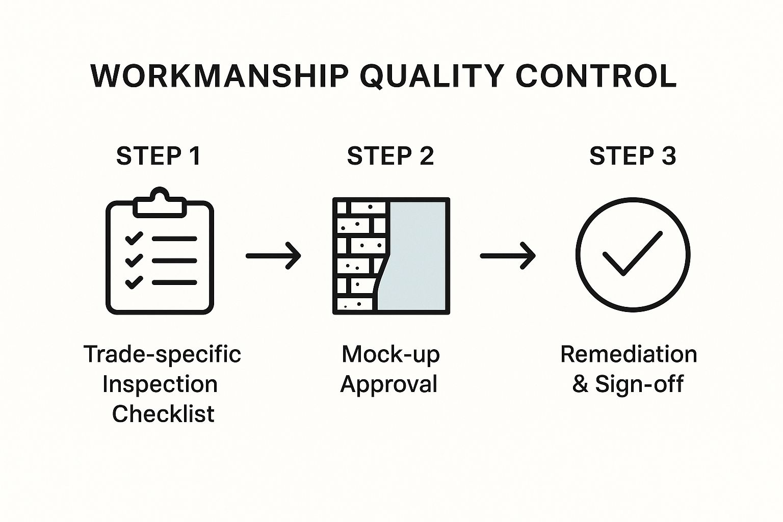 Infographic showing key data about Workmanship Standards Verification