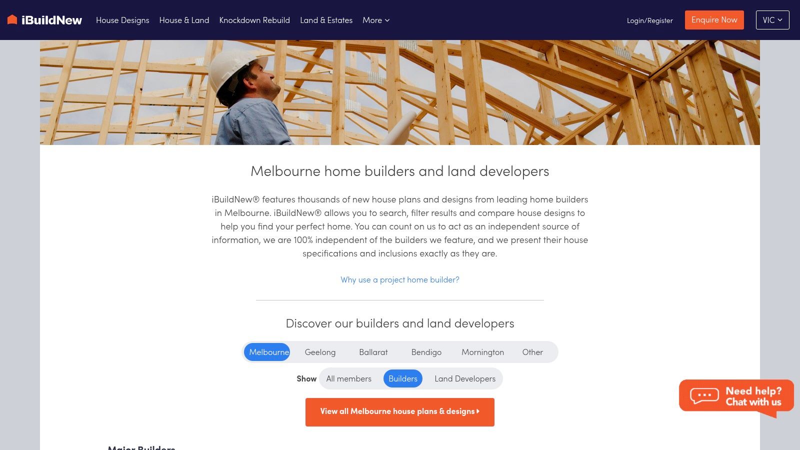 iBuildNew – Melbourne Builders and Designs