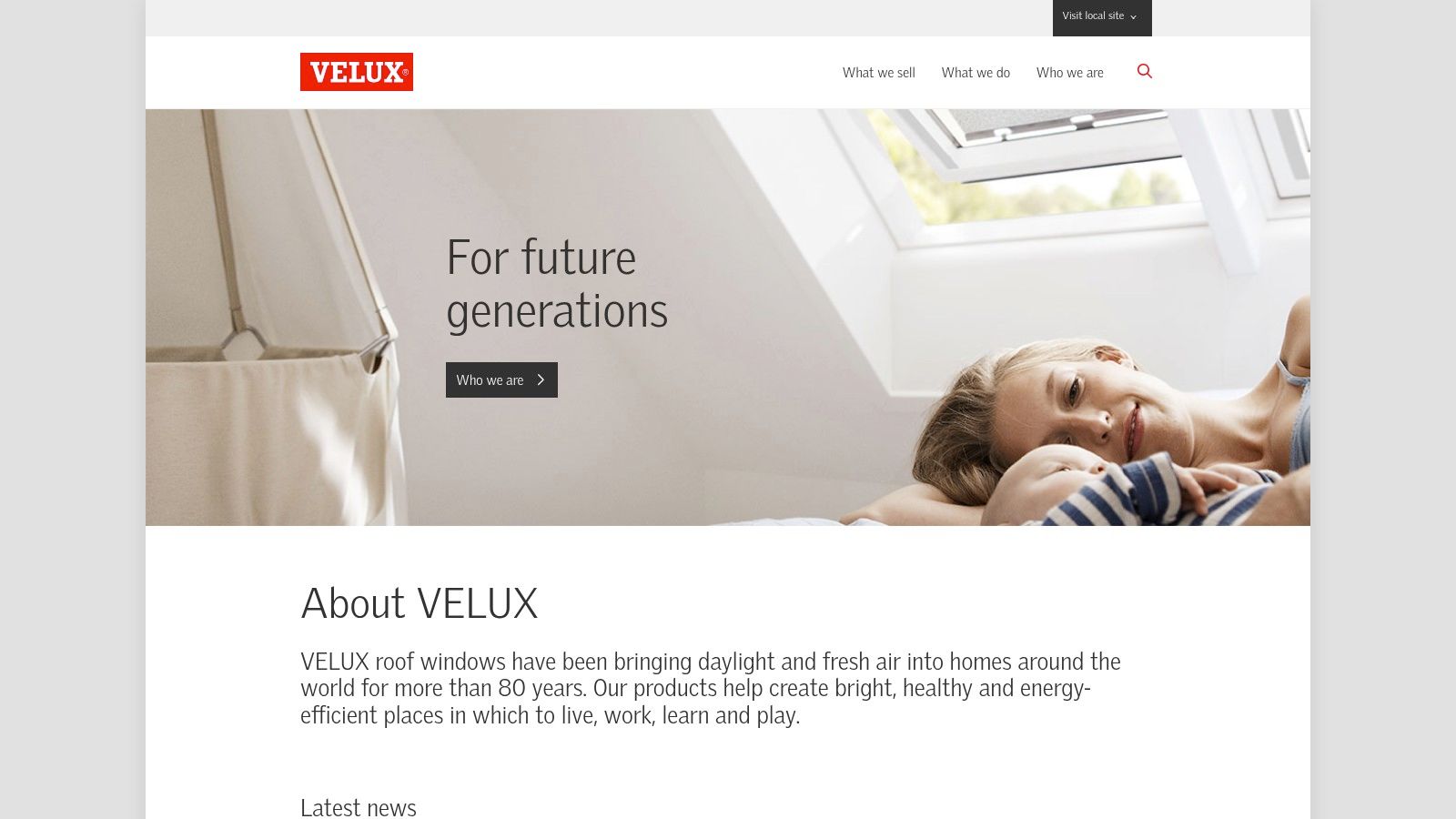 VELUX Solar Powered Fresh Air Skylight