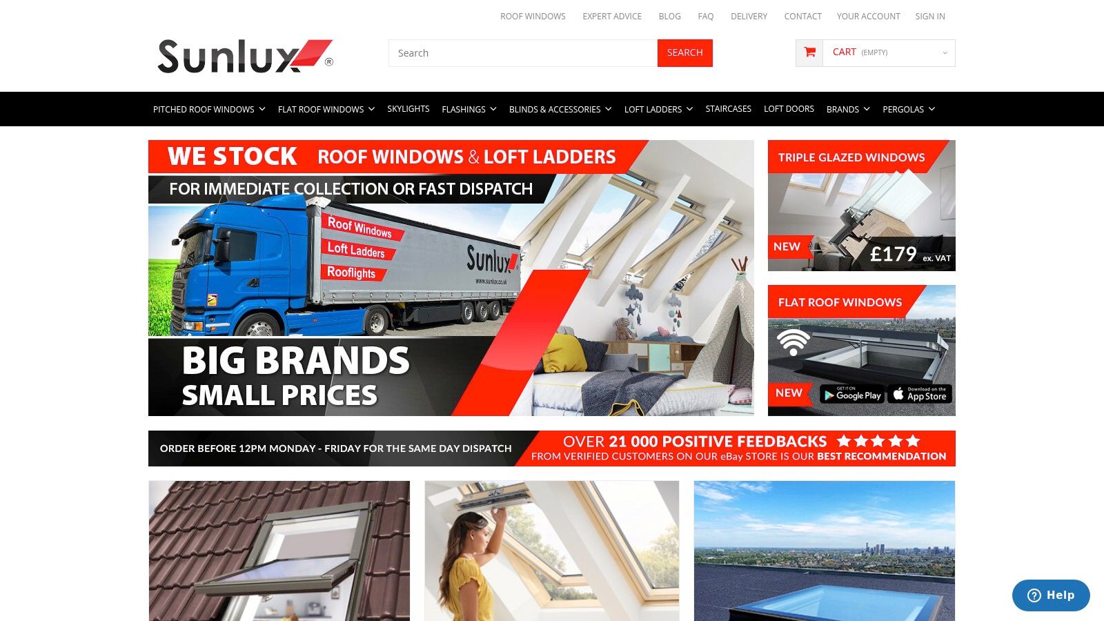 Sunlux Centre Pivot Tile Roof Window