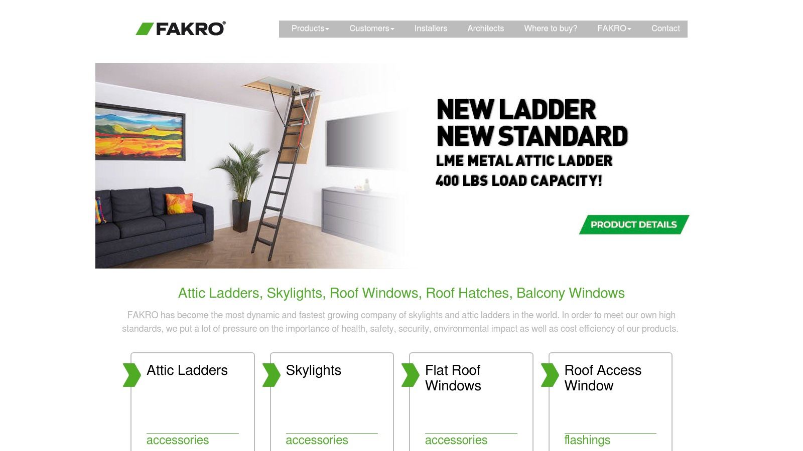 Fakro FTP-V P2 Self-Cleaning Center Pivot Skylight