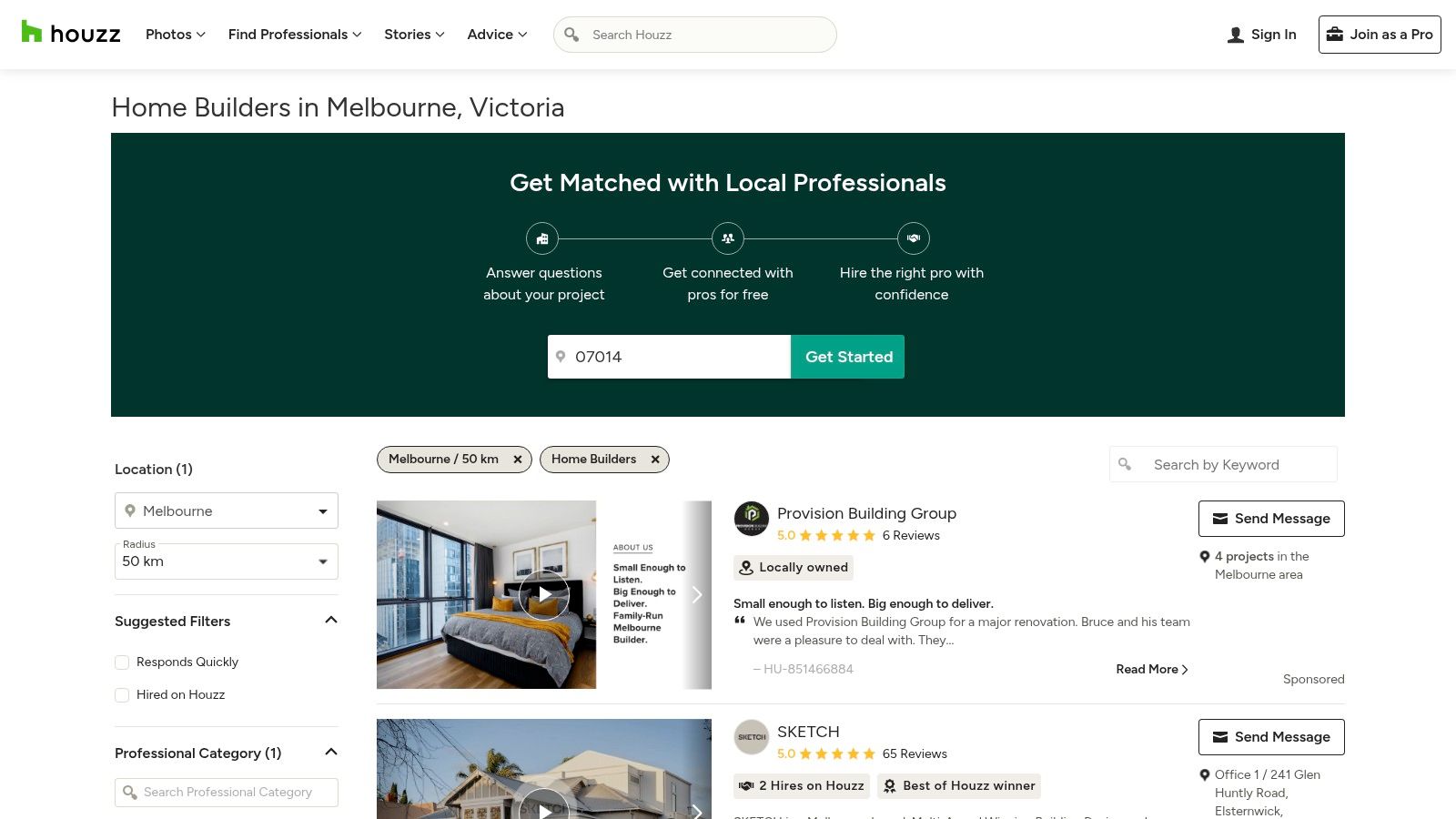 Houzz Australia – Melbourne Home Builders Directory