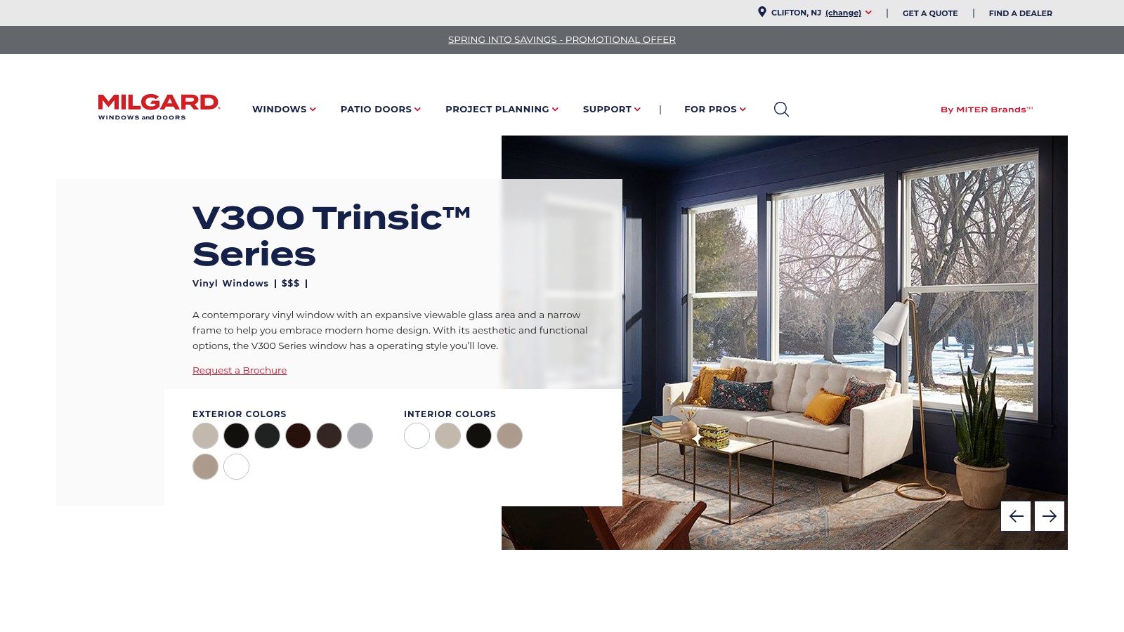 Milgard Trinsic Series Vinyl Windows