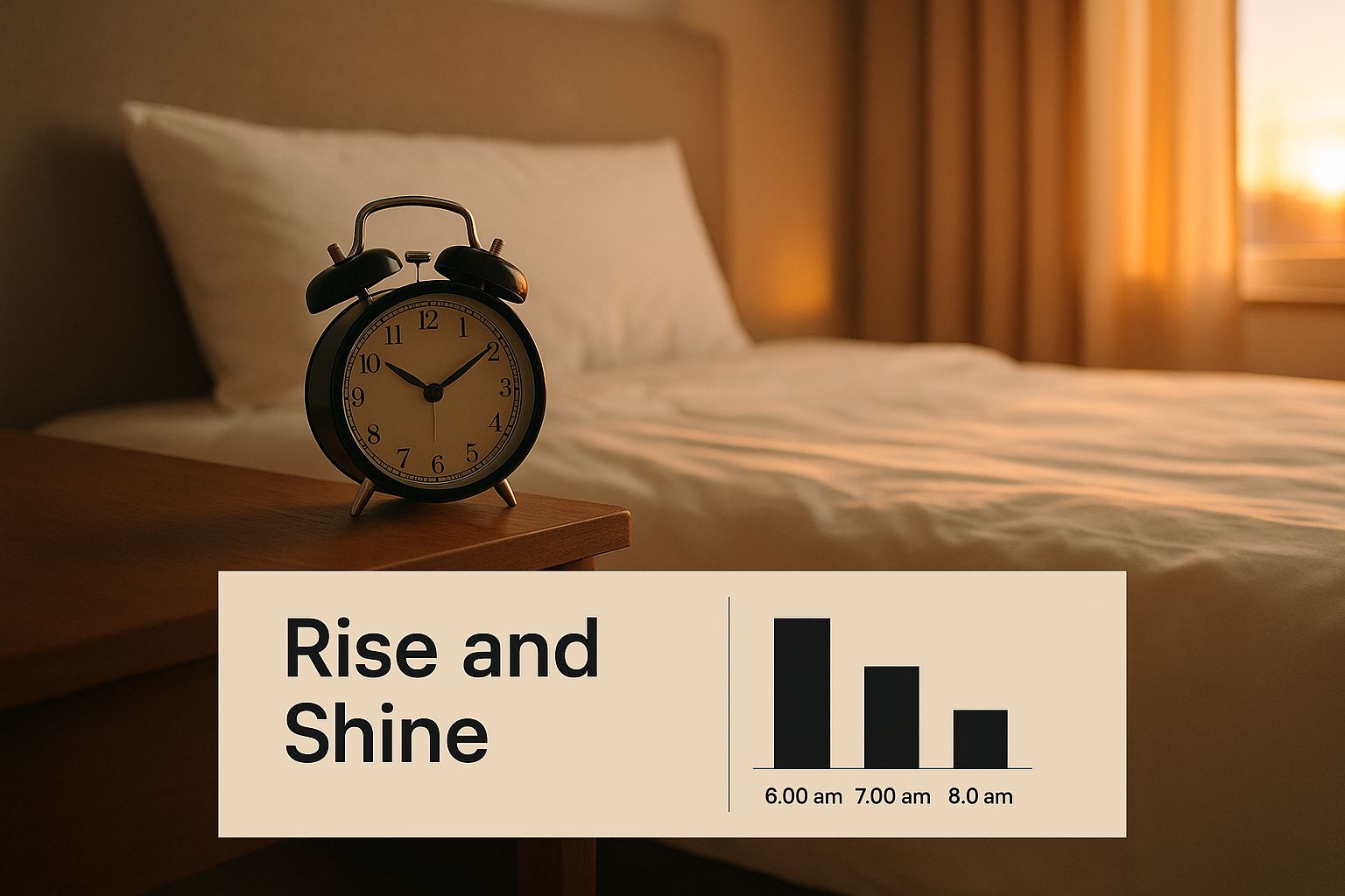 Infographic about morning routine for productivity