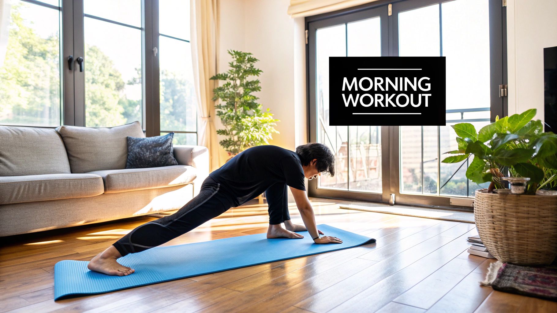 A person using a planner to organize their morning routine