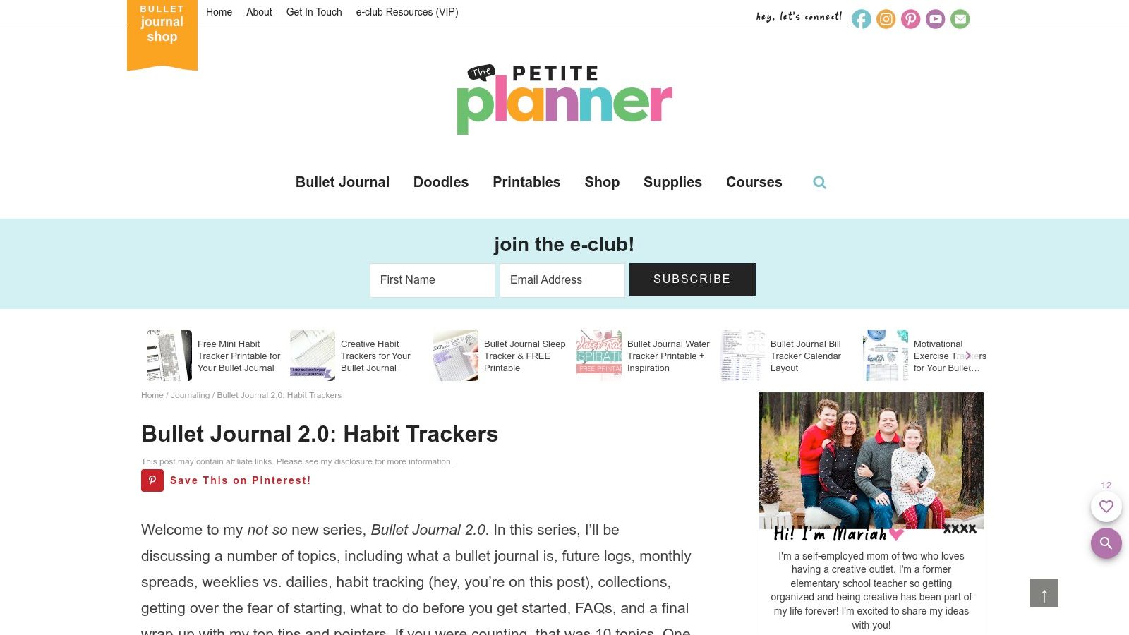 The Petite Planner Habit Tracker Bundle