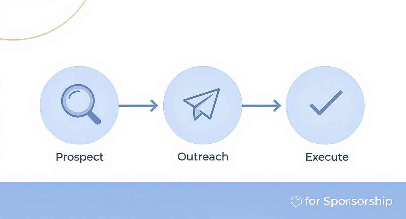 Infographic about how to get corporate sponsors