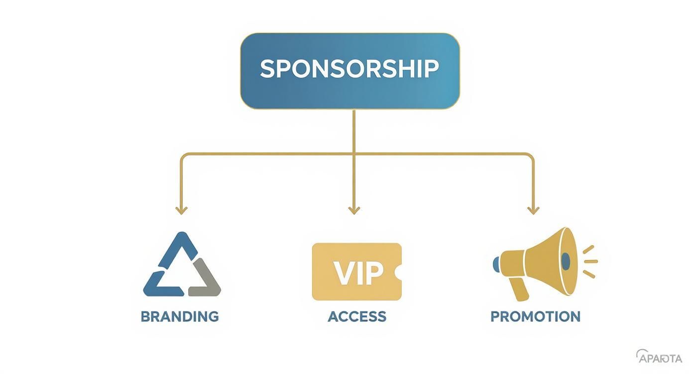 Infographic about what is a sponsorship package