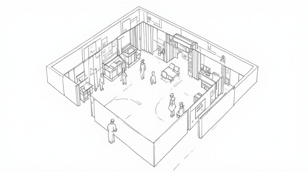 Strategic Booth Design and Positioning