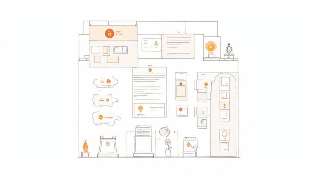 Heat map and floor plan analysis image