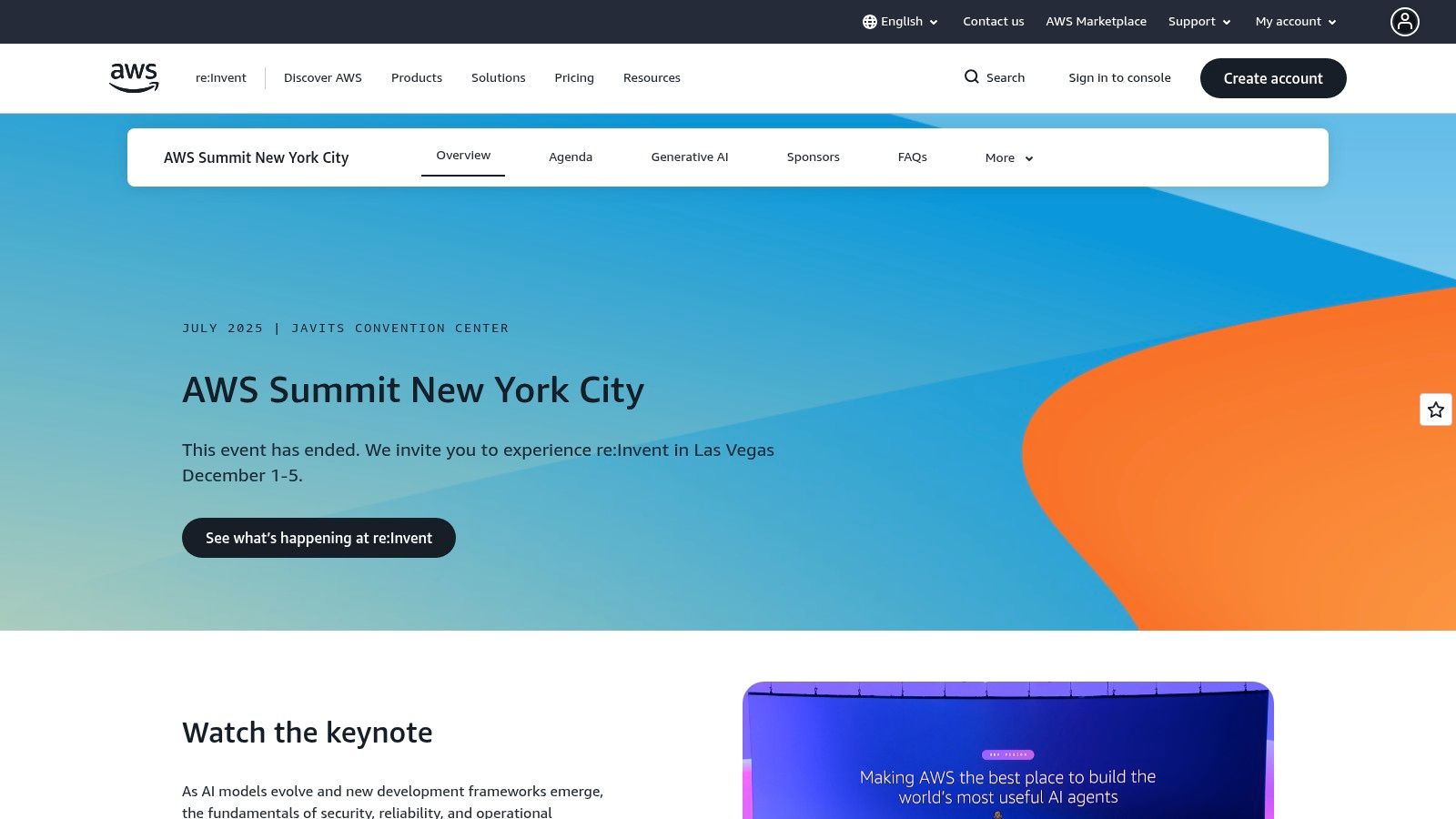 AWS Summit New York