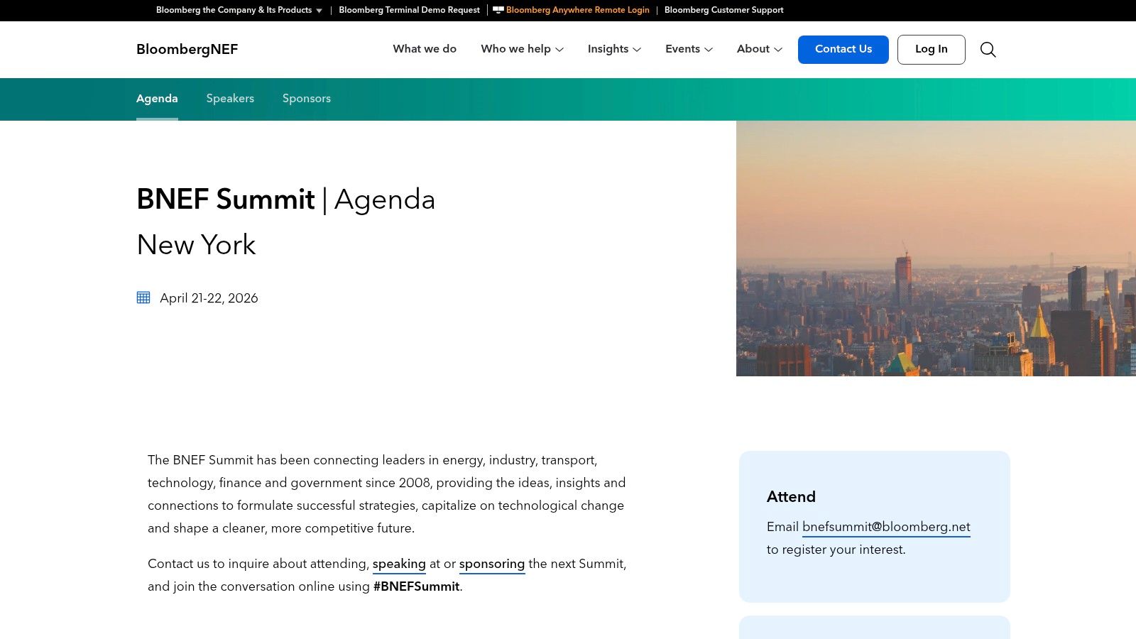 BloombergNEF Summit New York