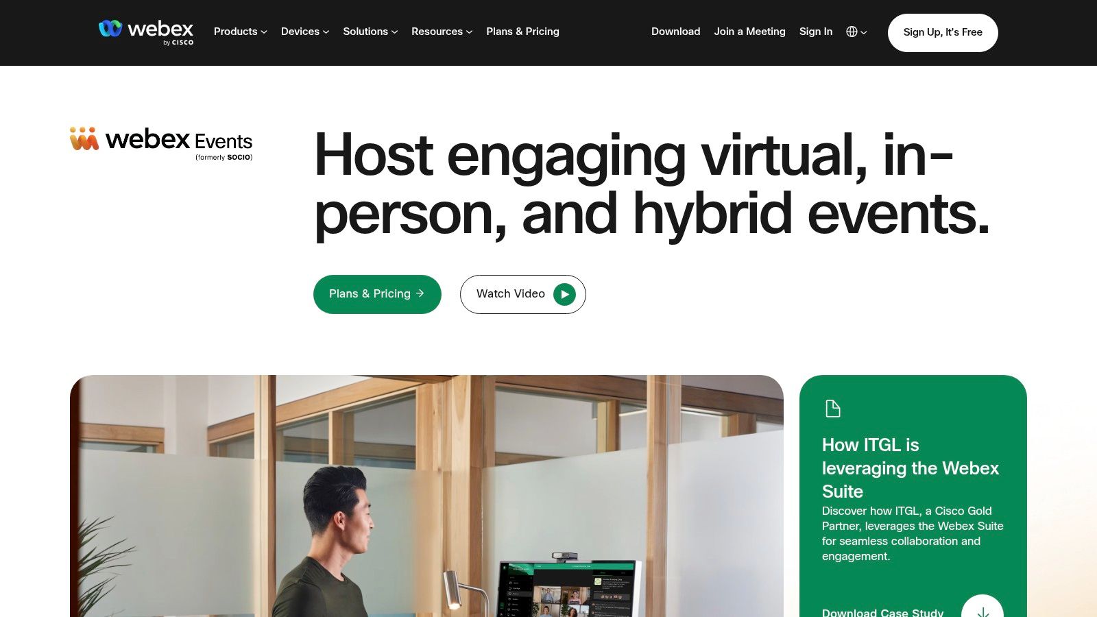 Webex Events (formerly Socio)