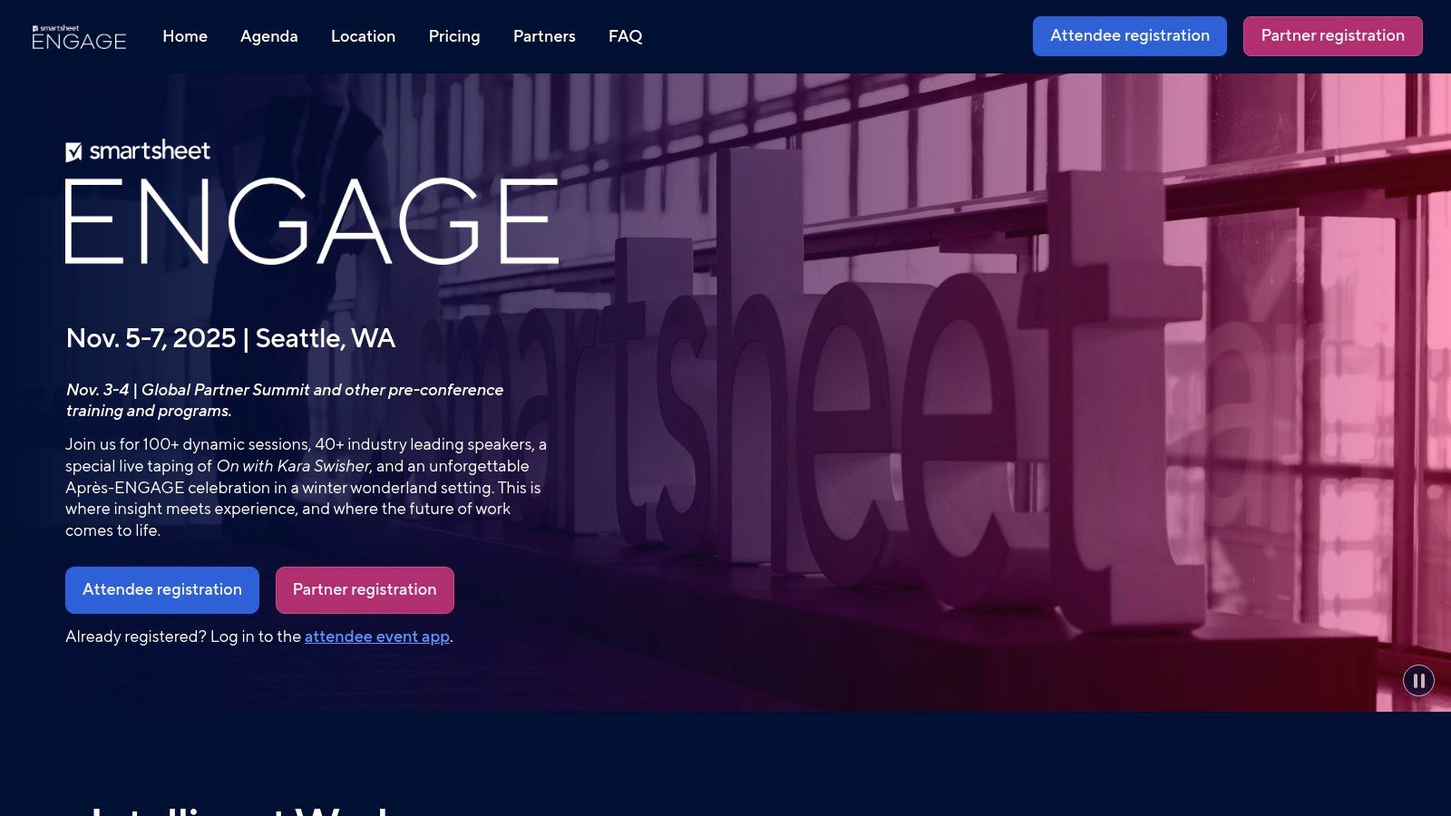 Smartsheet ENGAGE