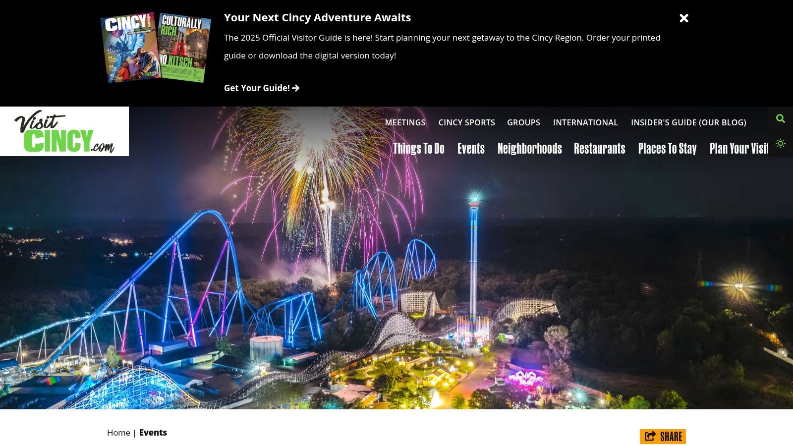 Visit Cincy (Official DMO) – Events Calendar